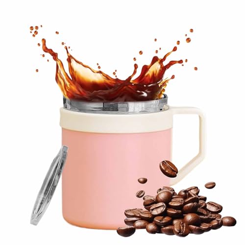 Tazas de café genéricas | Recipiente para bebidas de acero inoxidable con doble pared aislante, taza de viaje para café con tapa, para mujeres, hombres, hogar, oficina, regalo de Navidad