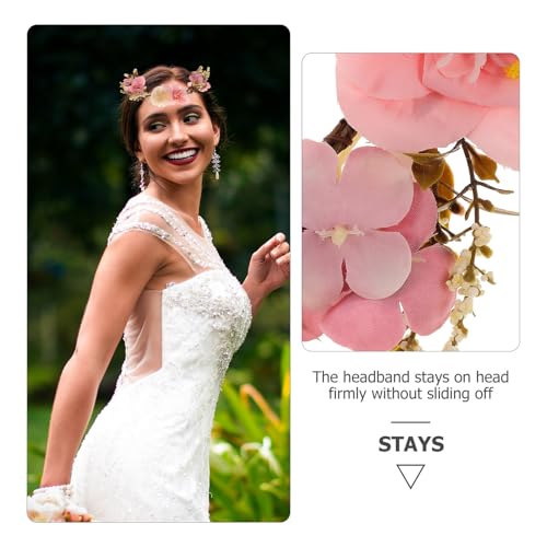 Couronne de cheveux de fleur douce confortable qui ne serre pas la tête - 5