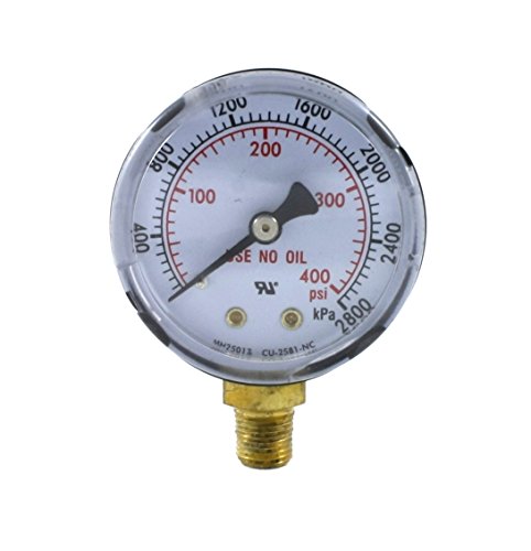 Image of High Pressure Gauge for Acetylene Regulator 0-400 psi - 2 inches for LDP Regulators