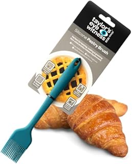 Taylors Eye Witness Blue Silicone Pastry Coating Brush - Dishwasher Safe. Basting, Glazing & Greasing. Non-Stick Bristles for Even Liquid Spread. Odour, Heat & Stain Resistant. 5 Year Guarantee.