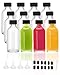 YBCPACK 12 Stück Kleine Flaschen zum Befüllen 60ml Mini Shot Glasflaschen mit Trichter, Etiketten und Stift, Perfekt für Ingwer, schnaps, Likör und andere drinks ml Glas günstig Kaufen-YBCPACK 12 Stück Kleine Flaschen zum Befüllen 60ml Mini Shot Glasflaschen mit Trichter, Etiketten und Stift, Perfekt für Ingwer, schnaps, Likör und andere drinks