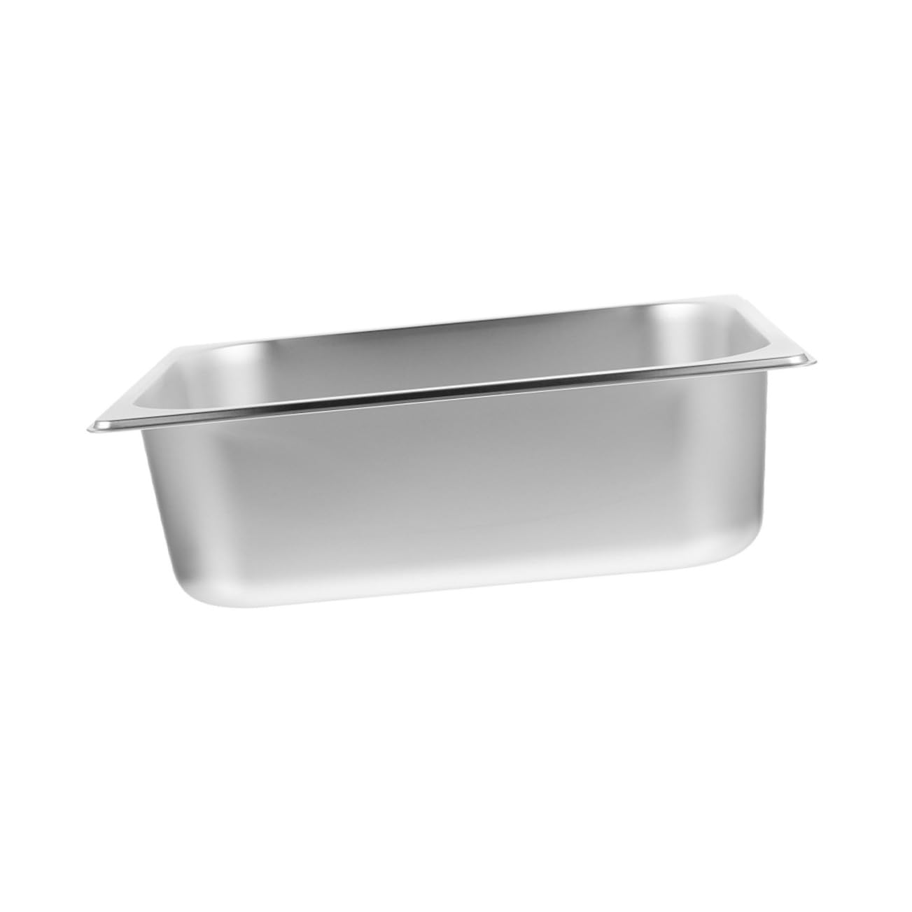 Bac inox alimentaire grande capacité avec coins arrondis buffet