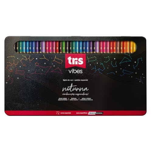 Lapis Cor Tris Vibes Noturna 72 Cores