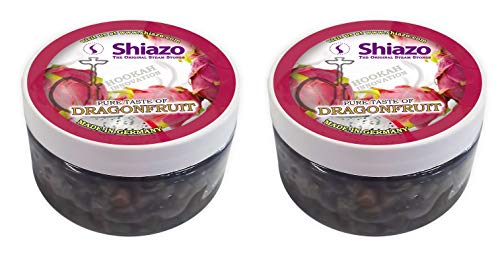 Shiazo 2x 100gr. Dampfsteine Drachenfrucht - Stein Granulat - Nikotinfreier Tabakersatz 100g