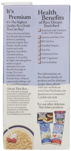 Rice Dream Organic Rice Drink, Original, 32 Ounce (Pack of 12)