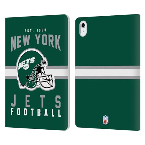 Étui iPad Air 11 Head Case NFL New York Jets housse portefeuille cuir