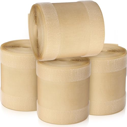 Image of WILLBOND Carpet Cord Cover Cable Protector Floor Cover Cable Protector Management Only for Commercial Office Carpet(39.37 ft,Khaki)