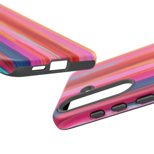 Coque Samsung S25 Plus rigide mate motif art abstrait multicolore - 3