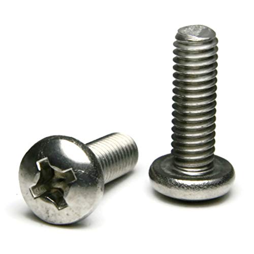 Phillips Pan Head Machine Screw 18-8 Stainless Steel - 10/32 x 3/4 Qty-100