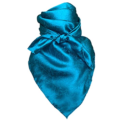 WYOMING TRADERS Casual Unisex Adult Lightweight Breathable Jacquard Plum Regular Silk Scarf