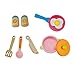 Emily Rose 14-inch Kitchen Playset with Baking Oven Stove Sink & Wooden Food Cookware Accessories - Furniture Accessory Set fits 14