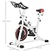 HOMCOM Bicicleta Estática Bicicleta de Fitness Pantalla LCD Asiento y Manillar Ajustable...