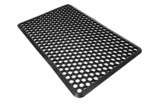 Shepherd Hardware 8101E Indoor/Outdoor Recycled Floor Mat-8101E-22 X 34 X 1/2 Inch, Black Rubber Mat, 1' 10" X 2' 10" X 1/2" #TOP3