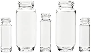 Chemglass CG-4916-32 Series CG-4916 Sample Vial Complete with Open-Top Cap and Septa, High Recovery, GPI 15-425, 19 mm Diameter, 70 mm Height, Clear, 11.4 mL Capacity (Pack of 100)