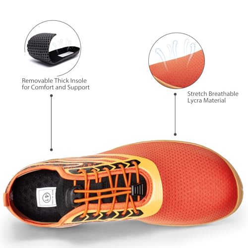 Image of WateLves Water Shoes Mens Womens Barefoot Beach Swim Shoes Quick-Dry Aqua Socks Pool Shoes for Surf Yoga Water Aerobics