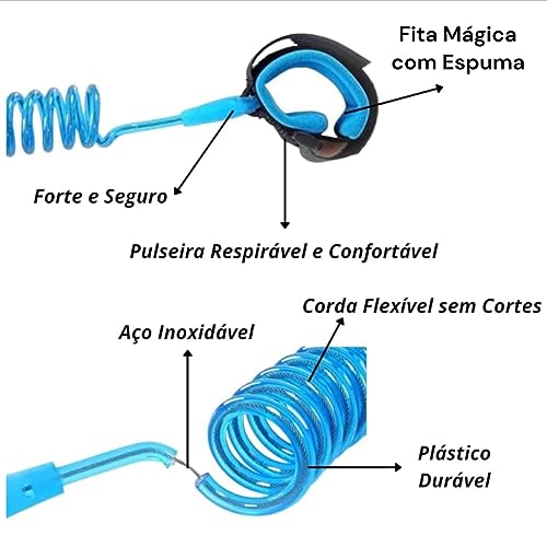 Proteção e Companhia: Pulseira Guia Anti-Perda Infantil Para Segurança e Diversão nos Passeios - NEX