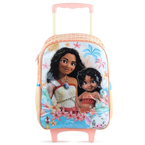 Mochila de Rodinhas Escolar 16 Moana KIT