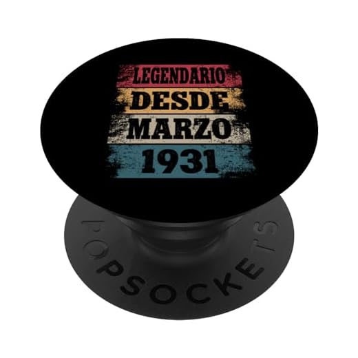 Legendario Desde Marzo 1931 - Cumpleaños 93 Años PopSockets PopGrip Intercambiable
