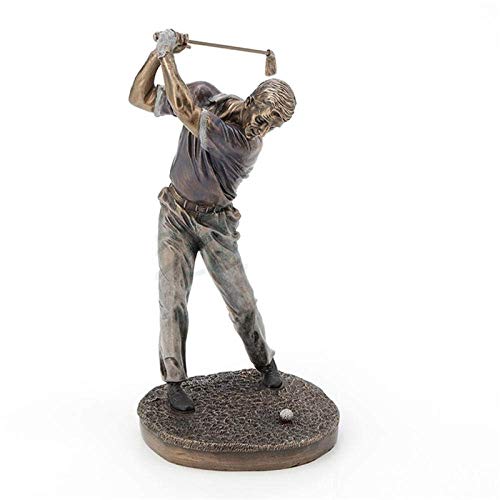 Sculpture de golf créative en cuivre : le cadeau d'anniversaire idéal
