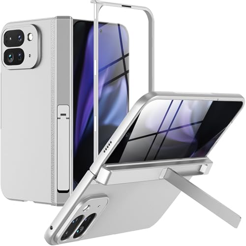 Coque Google Pixel 9 Pro Fold Miimall avec protection d'écran PC rigide argent