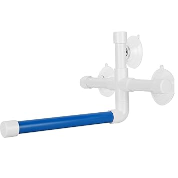 Pet Bird Standing Rod, Firm Shape Triangular Design with Suction Cup Parrots Suction Cup Perch Portable Pet Bird Bath Standing Rod, Bite Resistant for Parrots