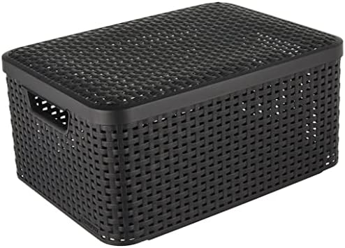 Curver - Basket with lid Rattan Style Medium