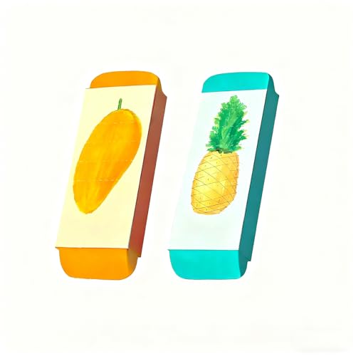 GZBABY Lot de 2 gommes géantes surdimensionnées, grand volume (orange, bleu)