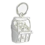 Argento sterling .925 Ciondolo in argento sterling Jukebox .925 x 1 Ciondoli musicali Juke Box