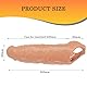 BDSMLOVE Penishülle XXL,28 CM Penis Sleeve größer Penismanschetten für Penisverlängerung 5 CM,Penis Hülle Penisvergrößerung für Big Penis Sex Spielzeug ab 18 für Paare extrem (dunkle Hautfarbe)