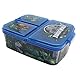Various Brotdose für Kinder, Sandwichbox mit 3 Fächern für Kindertagesstätte, Kinder-Lunchbox mit Trennfächern aus BPA-freiem Kunststoff, tolles Geschenk für Kinder (Jurassic World)