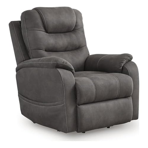 Signature Design by Ashley Snowfield Gray Power Lift Recliner