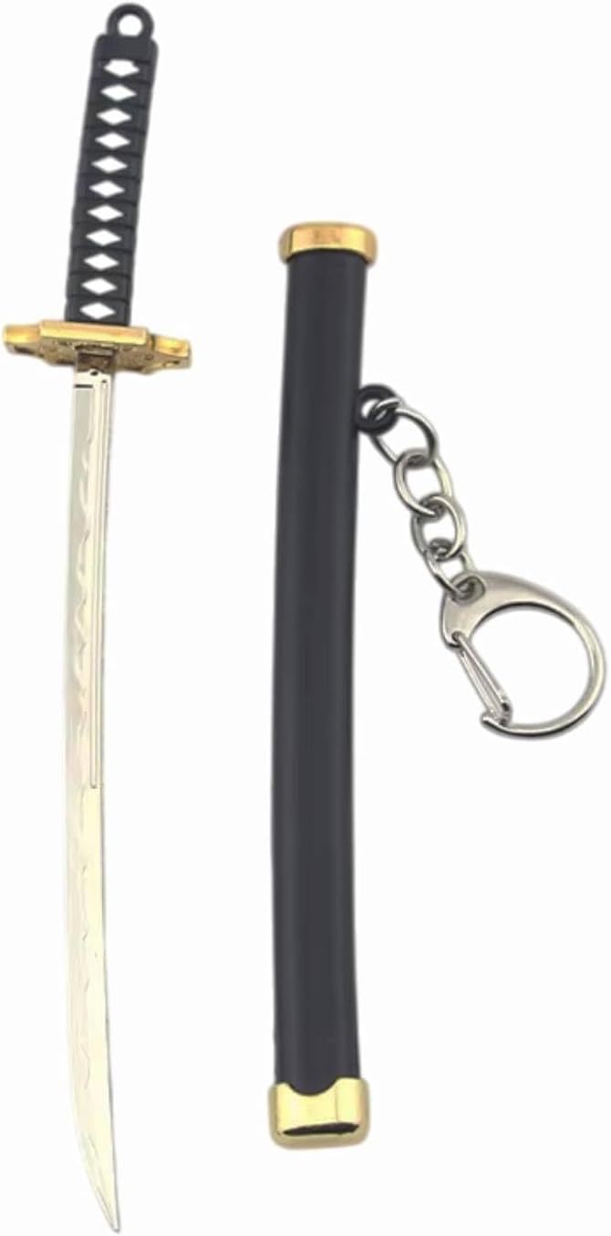 Katana with Lock system and Scabbard Collectable Anime Toy Keychains | Mini Samurai Sword Key Ring for Car, Bike & Bag | Anime Inspired Gift for Bike
