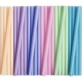 ALINK Jumbo Plastic Boba Straws, 1/2' Extra Wide Disposable Smoothie Straws, Large Straw for Bubble Tea, Milkshakes, Tapioca Pearls, Pack of 50