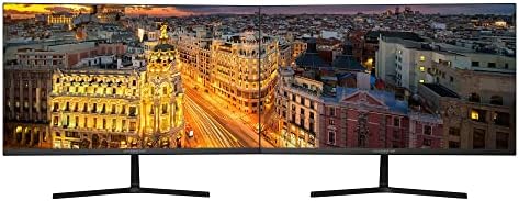 Packard Bell AirFrame 24 inch 2 Pack Ultra Slim Bezel Desktop Monitor, FHD 1920 x 1080p, 75 Hertz, 5 Milliseconds, VESA Mounting, Tilt Adjustment, HDMI and VGA for Home and Office Use