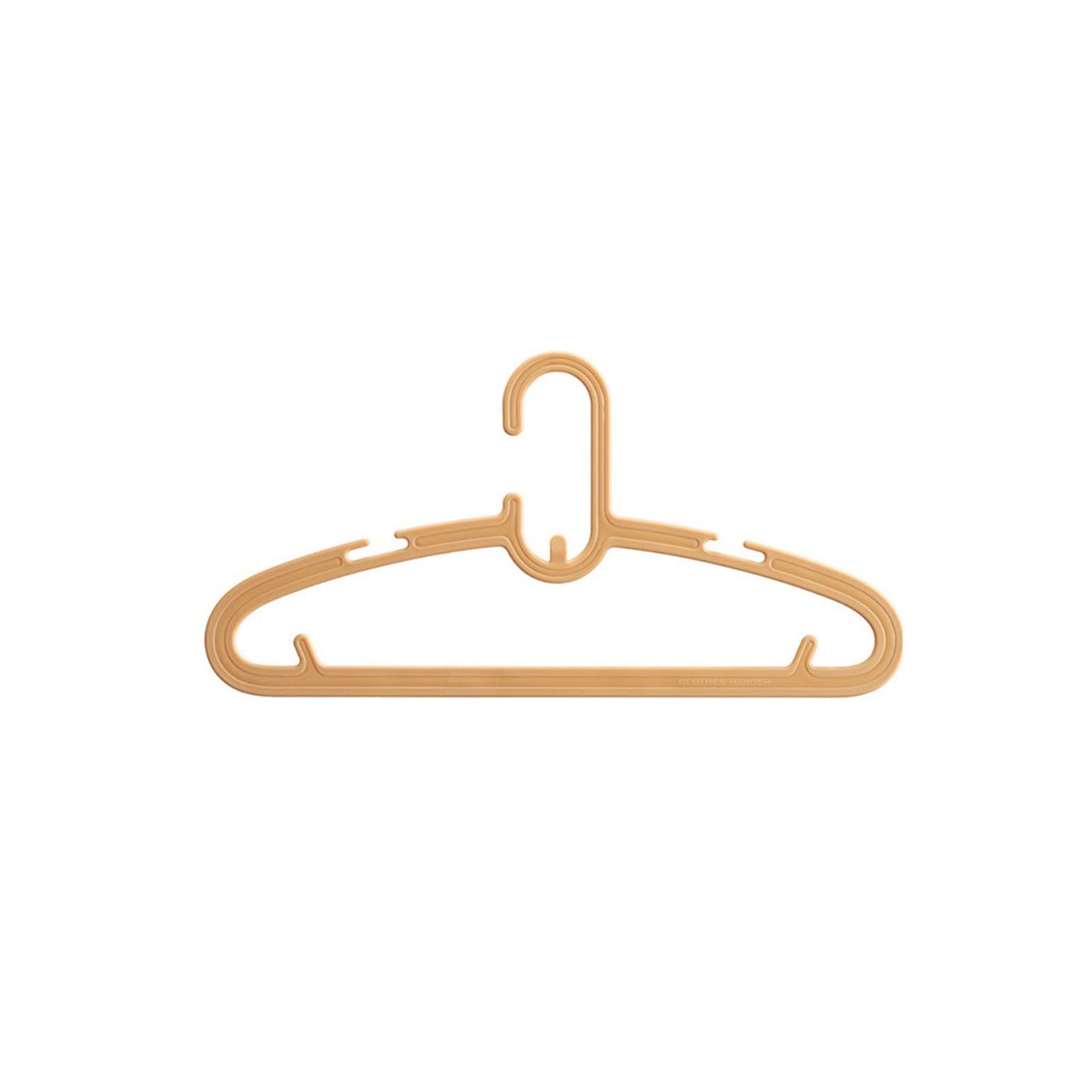 GONMDOPY Coat Hangers,10Pcs Clothes Hanger,Portable Multifunction Clothes Drying Rack Multi-Port Support Coats Storage Hanger, Space Saving/Yellow/10Pcs