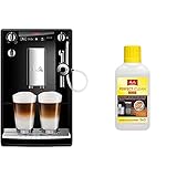 Melitta Caffeo Solo & Perfect Milk E957-101 Schlanker Kaffeevollautomat mit Auto-Cappuccinatore | Schwarz & 202034 Perfect Clean Milchsystem Reiniger | Entfernt einfach | 250 ml