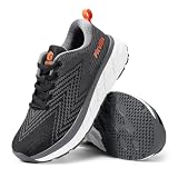 Fitville Extra Wide Buty Do Biegania Męskie Buty Do Biegania Amortyzowane Buty Sportowe Lekkie, Oddychające Trampki Tenisówki Fitness Buty Do Chodzenia V1 Czarny/Szarym 46 EU Szerokie