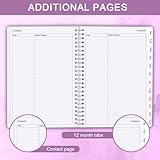 Diary 2026, A5 Weekly/Monthly Planner with Monthly Tabs, 2026 Planner from Jan 2026 to Dec 2026, Twin-Wire Binding,Easy to Organize Your Daily Life,14.8×21cm, Planners 2026 Week to View, 2026 Diary - Image 5