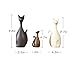 Ctystallove Home Decor Accessories Animal Porcelain Ornaments Ceramic Crafts Art Figurines (Cat)