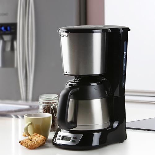 Domo - Caffettiera In Acciaio Inox, 1000 W, 1,5 L, DO709 K - 7