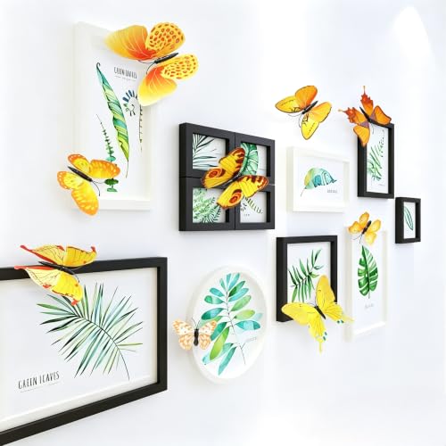 Miniatura 8 de 72 Piezas 3d Butterfly Series Decoración De Pared Decoración De Superficie Imán De Nevera Mariposa Autoadhesiva Mariposa 3d Mezcla De Colores