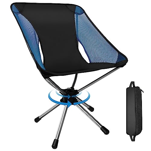 Rodanny Camping Chairs, 360°Degree Swivel Hunting Chair，Lightweight Portable Folding Camping Chairs For Adults, Foldable Outdoor Chairs For Travel Camping Hiking Fishing Beach,Supports 330Lbs #TOP11
