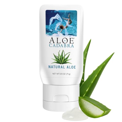 Image of Aloe Cadabra vaginal moisturizer, natural aloe, pH-balanced, water-based & 95% aloe vera, reduce dryness, discomfort, versatile uses (2.5 fl oz, 1 pack)