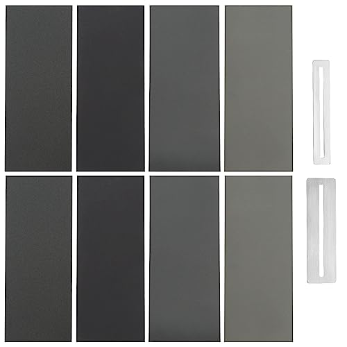 SG Store Guitar Fret Polishing Kit with 10pcs Matte Paper Sheets, 2pcs Stainless Steel Fret Guards