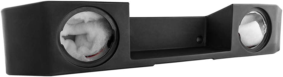 DS18 JT-S62 Exclusive Subwoofer Enclosure - Fits 2 x 6.5 Sealed for Jeeps Gladiator JT (Black), Under Seat Subwoofer Enclosure
