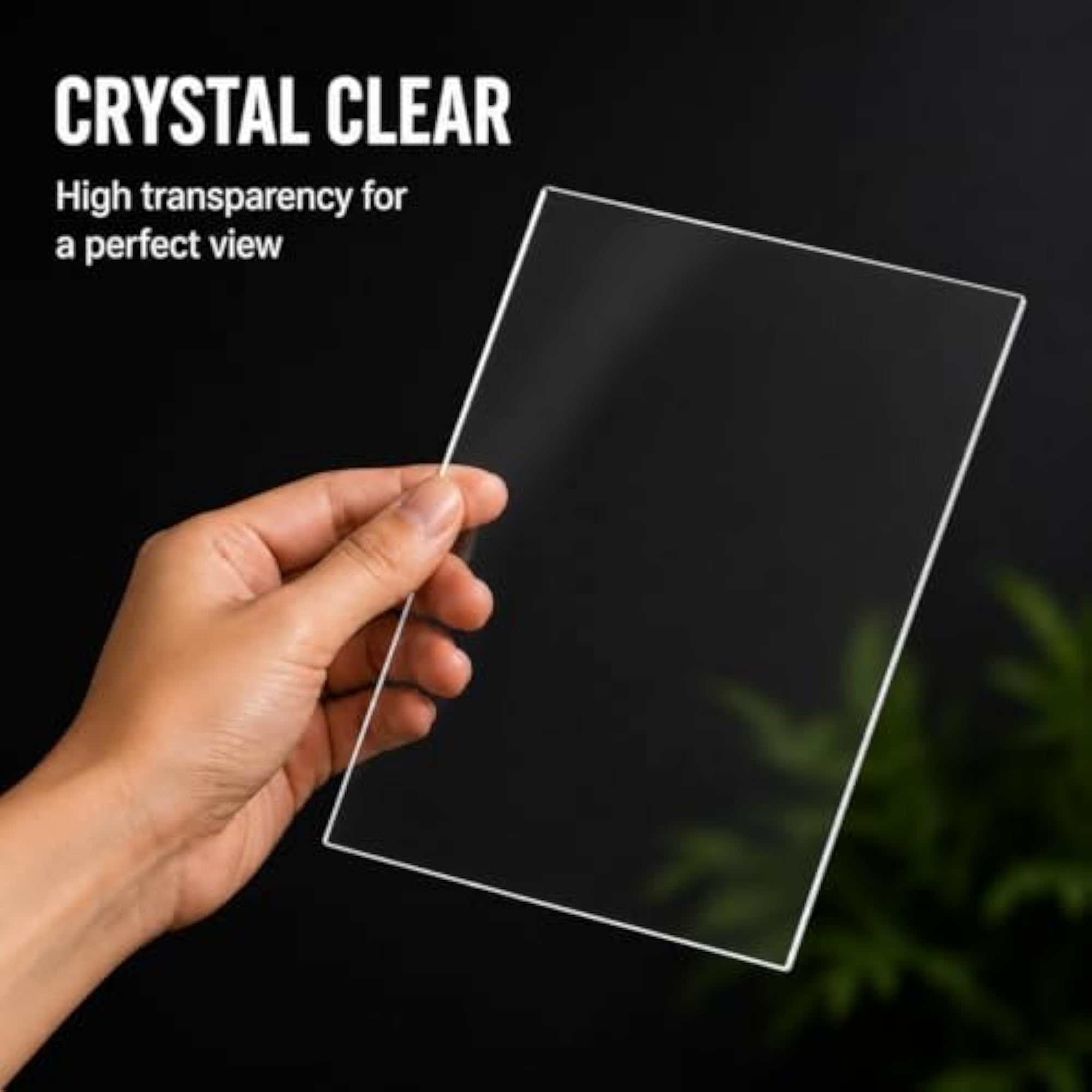 Clear Acrylic Sheet 2mm (12x18 Inch), Pack of 2