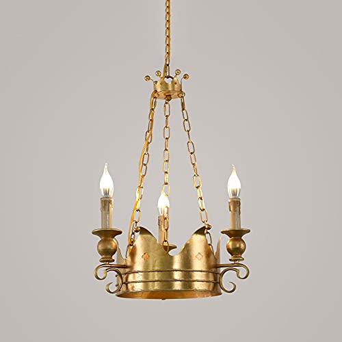 Lustre suspendu fini fonte NAMFHZW, suspension 3 lumières E14 pour éclairage cottage