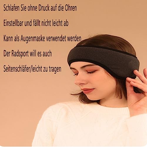 Schlafmaske, Ohrenschützer für besseren Schlaf Beschattung Mit geräuschunterdrückenden Ohrstöpseln Passform für Frauen und Herren Lchtblockierende Schlafbrille Gut für Reisen Mittagspause