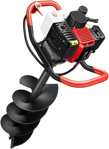 Scavatrice per Fori per Pali a Benzina a 4 Tempi, perforatrice per Terra a Benzina 199CC, trivella per Terra Senza Fili, trivella per Terra alimentata a Gas, Scavatrice per Pali di recinzion