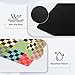 iCasso Checkered Desk Mat, Cute XXL Large Mouse Pad for Desk Cover, Anti-Slip Big Mousepad with Stitched Edges, Keyboard Mat for Computer Desktop Protector (Retro Checkered)
